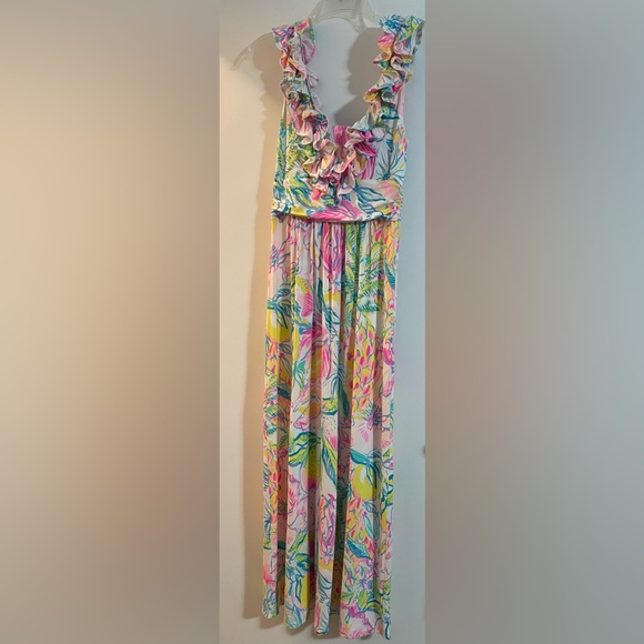 Lilly Pulitzer Multi Fiesta Bamba Leena Maxi Dress Sz S - Picture 2 of 5